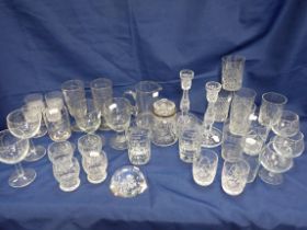 A QUANTITY OF VICTORIAN AND LATER GLASS WARE