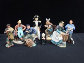 A COLLECTION OF DOULTON FIGURES