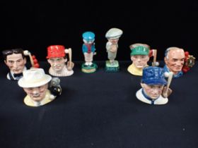 ROYAL DOULTON 'THE PENFOLD GOLFER & THE DUNLOP CADDIE'