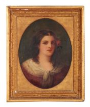 ENGLISH SCHOOL, 19TH CENTURY; A shoulder length portrait of a young lady