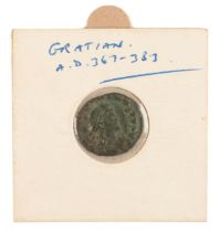 A GRATIAN BRONZE ROMAN COIN (AD367-383)