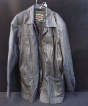 A LEATHER JACKET; 'ORIGINAL ROUGHRIDERS'