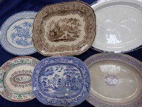 A LARGE VICTORIAN 'SYRIA' MEAT PLATE