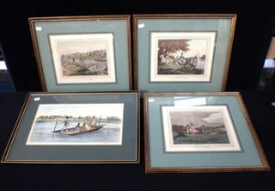 FOUR 19TH CENTURY ENGRAVINGS OF FISHING INTEREST