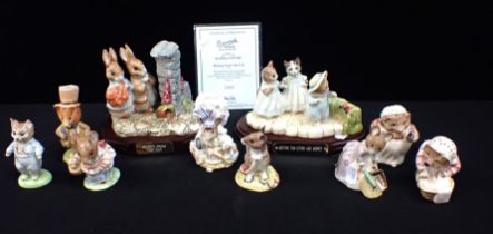 A COLLECTION OF BESWICK BEATRIX POTTER FIGURES