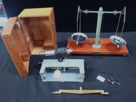 A MICROSCOPE AND A STUDENTS' BALANCE SCALE