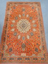 A WILTON RUG, PERSIAN ARDEBIL REPRODUCTION