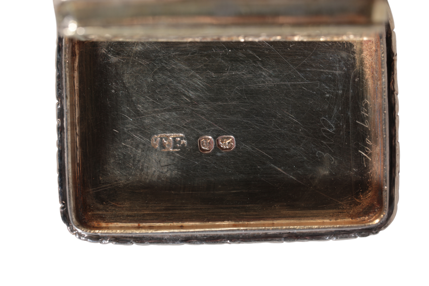 AN EARLY VICTORIAN SILVER VINAIGRETTE - Image 2 of 3