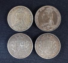 VICTORIA CROWN, 1845 (2) AND 1889 (2)