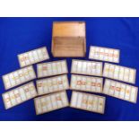 A CASE OF OLD GLASS MICROSCOPE SLIDES