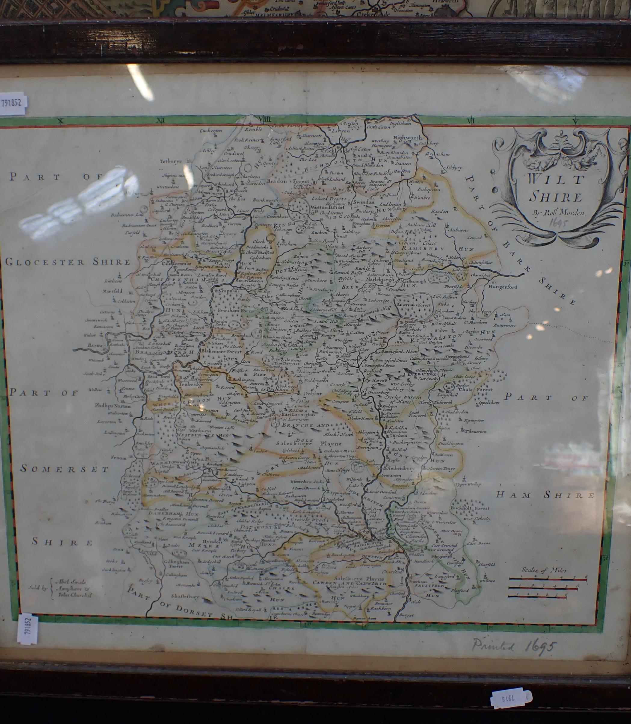 JOHN SPEED: MAP OF WILTSHIRE ('WILSHIRE') - Image 4 of 4