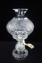 A WATERFORD CRYSTAL 'INISHMORE' STYLE TABLE LAMP