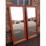 A LARGE PAIR OF WALL MIRRORS