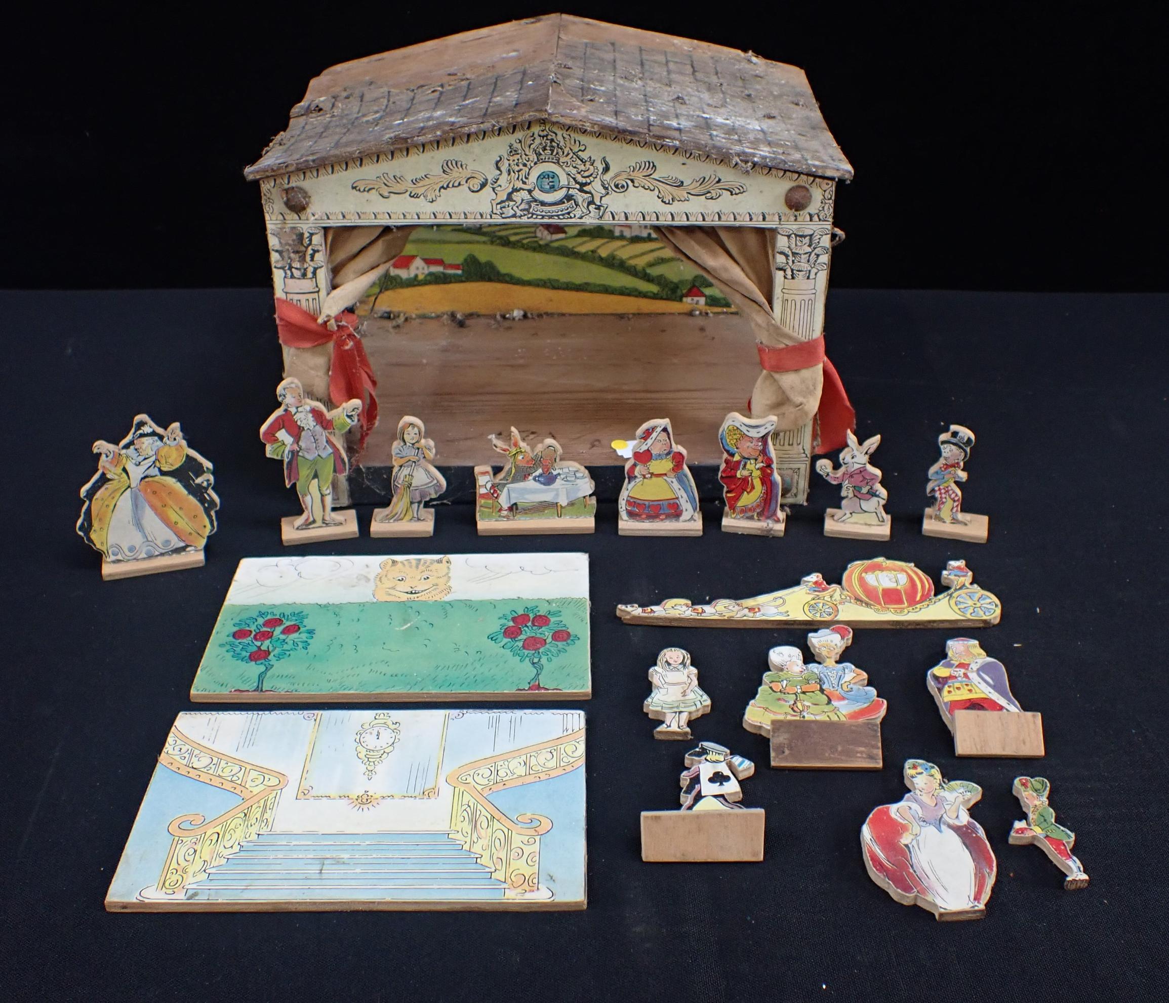 A SMALL MID 20th CENTURY TOY THEATRE