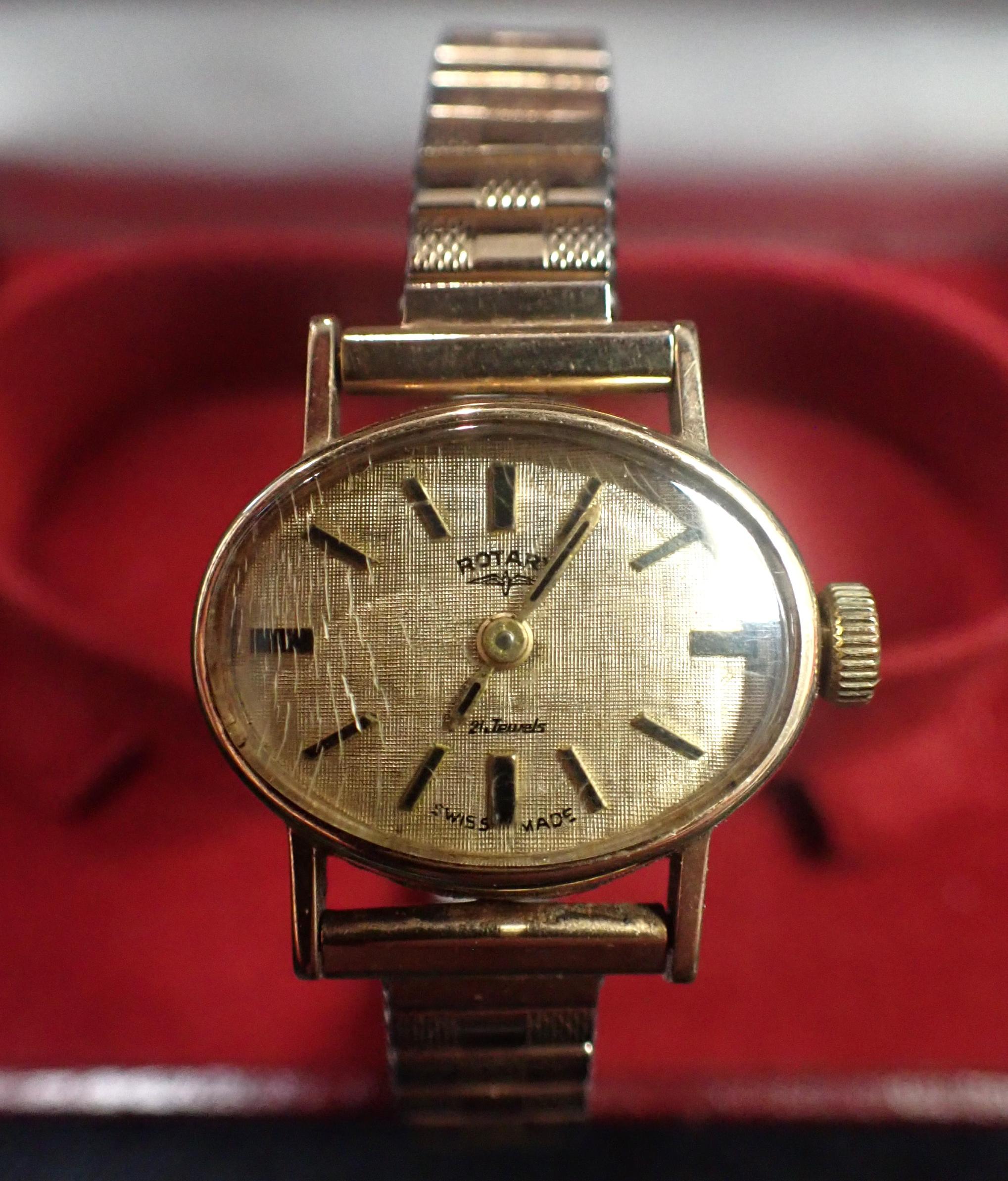 A 9CT GOLD ROTARY WRISTWATCH - Image 2 of 3