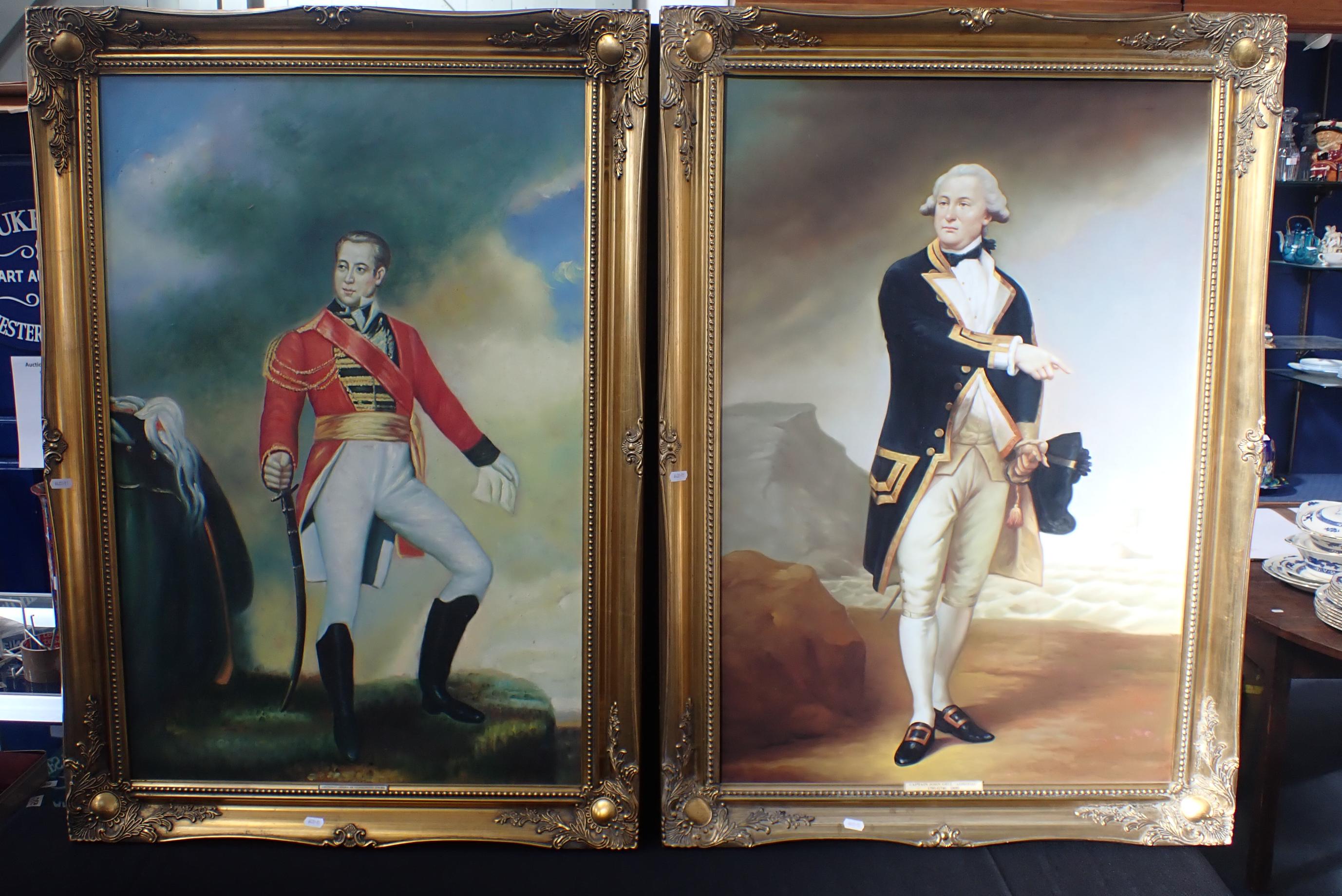 20th CENTURY, TWO PORTRAITS - LT. GEN. SIR THOMAS PICTON AND CAPTAIN JOHN GELL