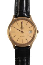 OMEGA DE VILLE: A GENTLEMENS GOLD-PLATED WRISTWATCH