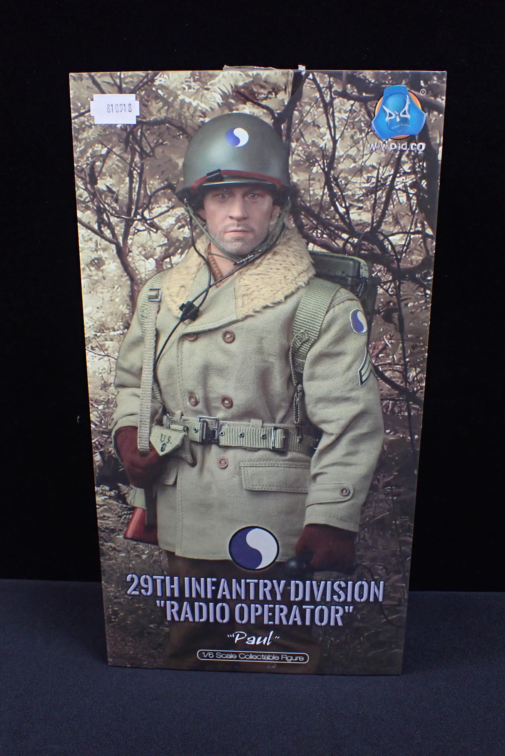 DID CORPORATION No.A80115 29th INFANTRY DIVISION "RADIO OPERATOR" 'PAUL' FIGURE