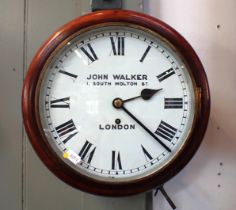 A SINGLE TRAIN CHAIN FUSEE DIAL CLOCK, BY JOHN WALKER