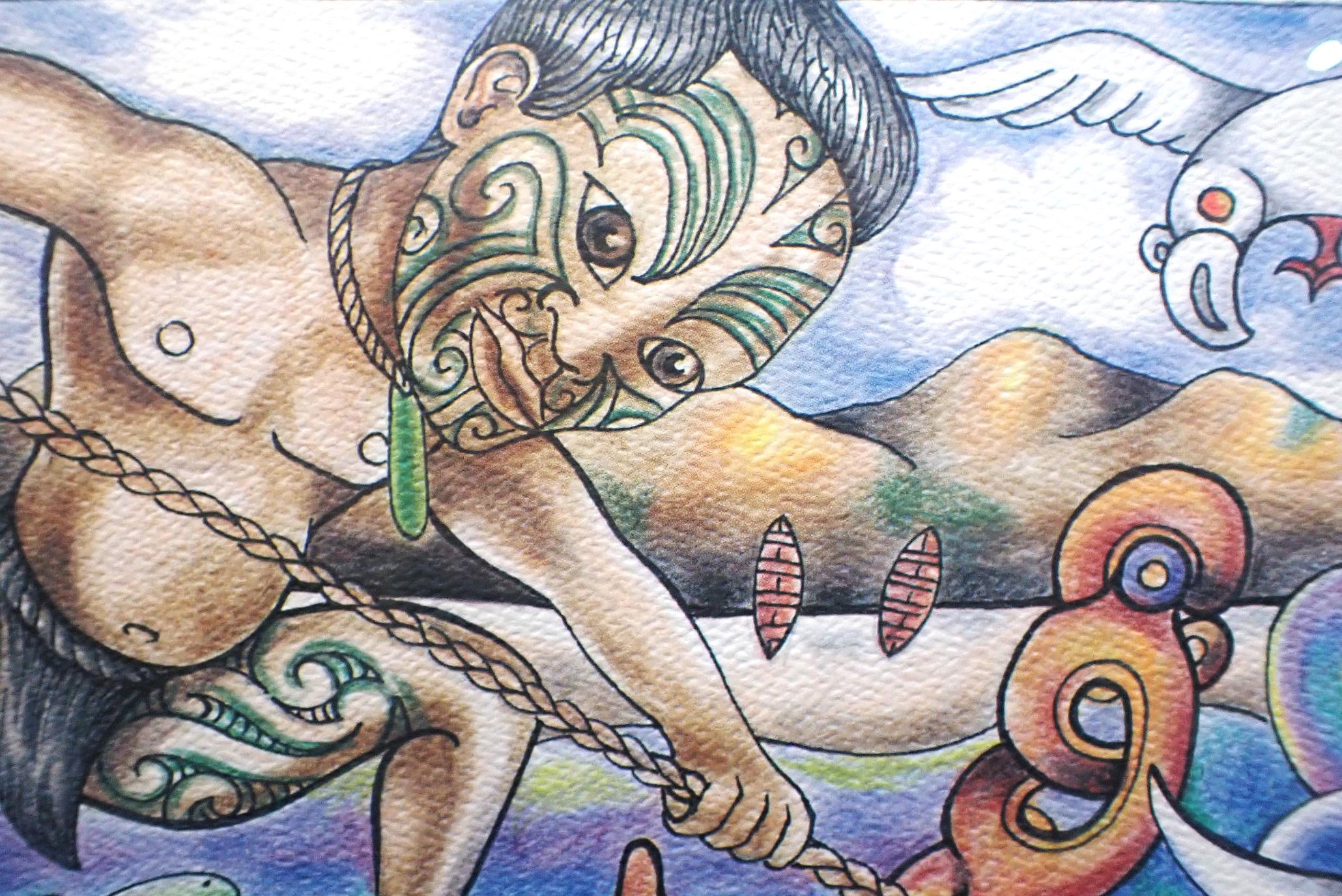 RIKI MANUEL: 'MAUI' (POLYNESIAN) COLOUR PRINT - Image 3 of 6