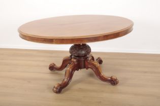 A VICTORIAN MAHOGANY BREAKFAST TABLE