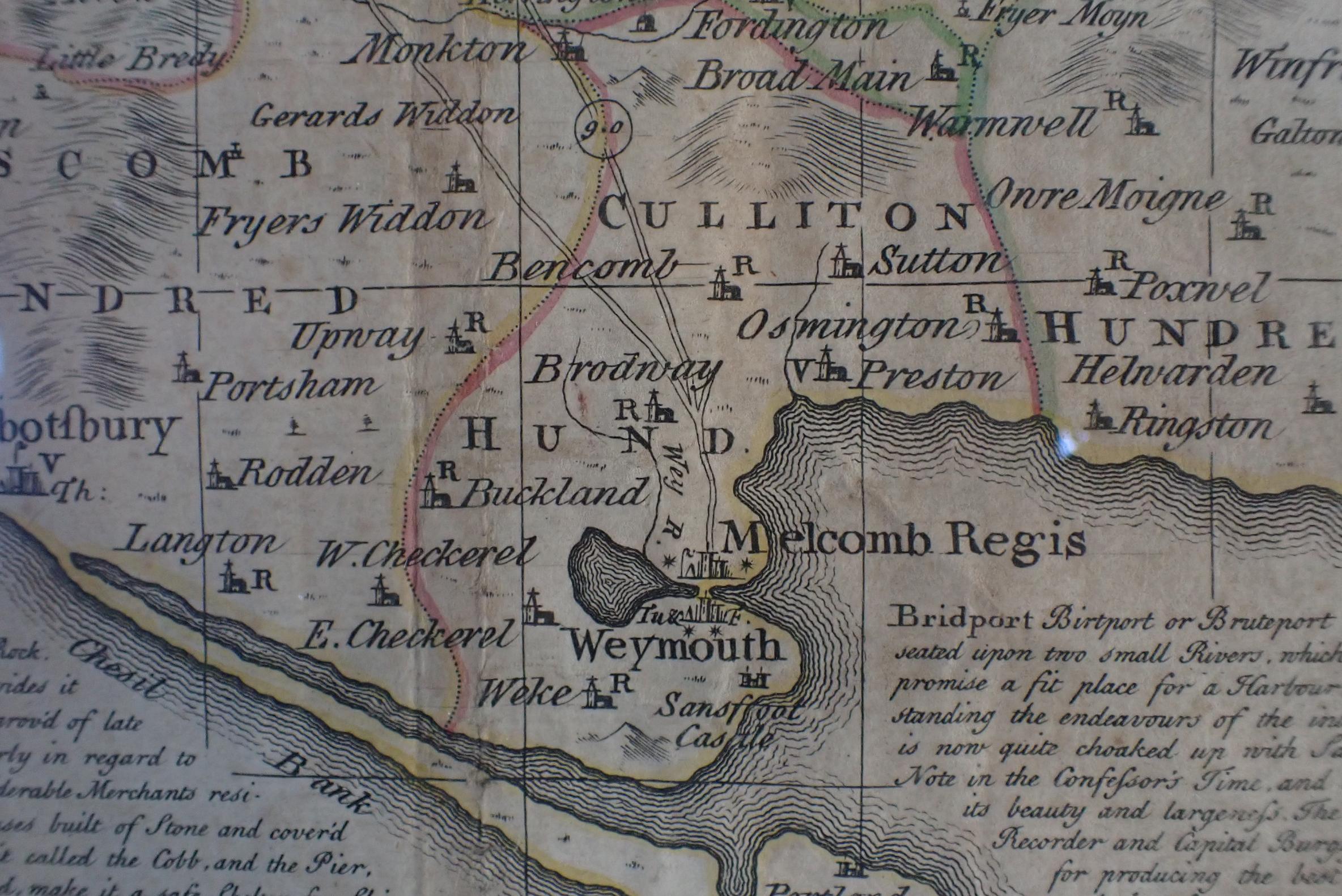 EMAN. BOWEN; AN ACCURATE MAP OF DORSETSHIRE' - Image 2 of 4