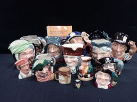 A COLLECTION OF ROYAL DOULTON CHARACTER JUGS