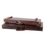 HENRY ANTKIN: A LEATHER AND OAK DOUBLE GUN CASE