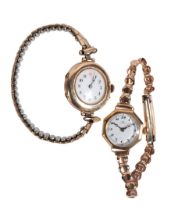 OMEGA: A LADIES GOLD-PLATED WRISTWATCH