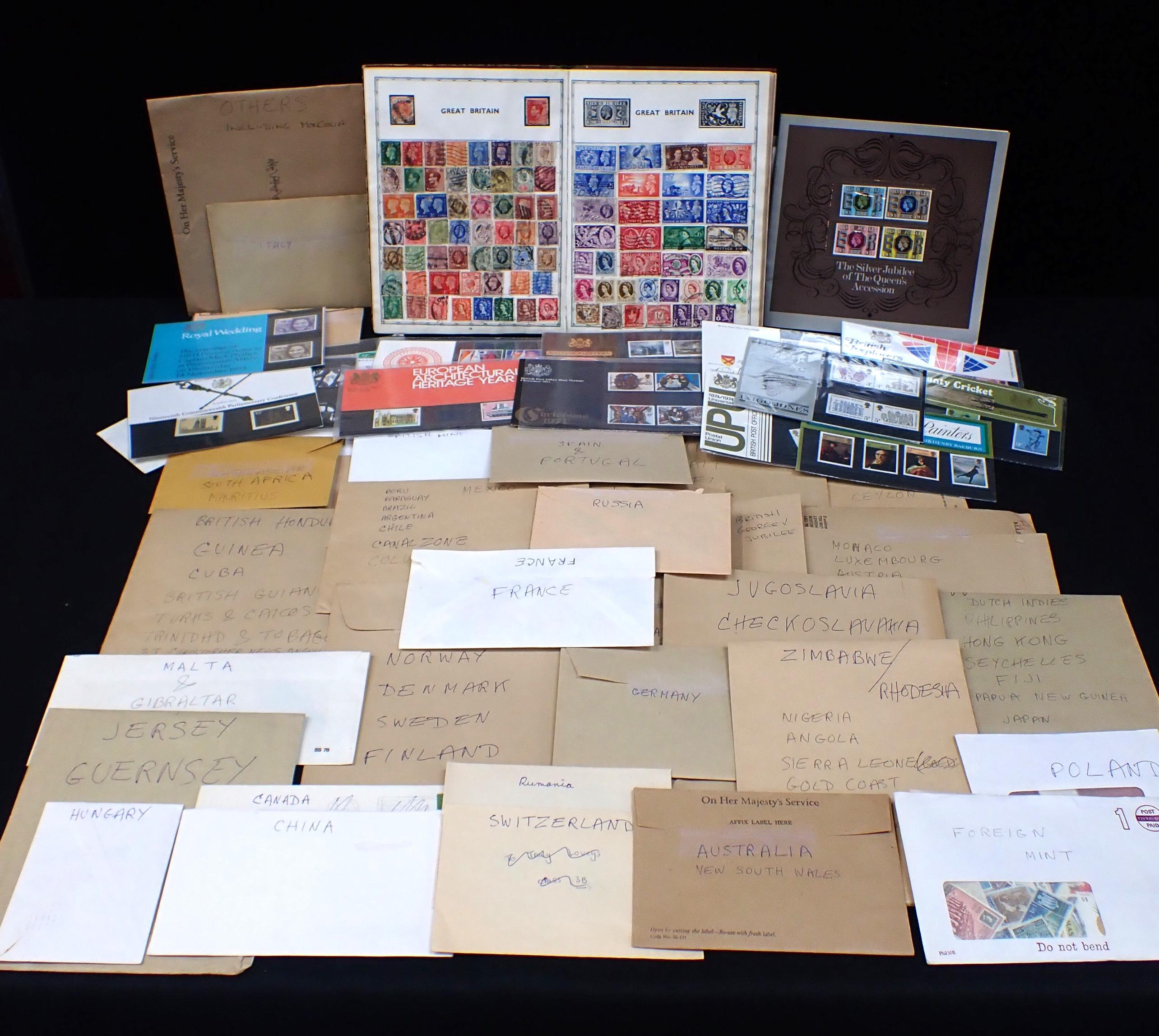 COLLECTION OF MIXED GB AND INTERNATIONAL STAMPS