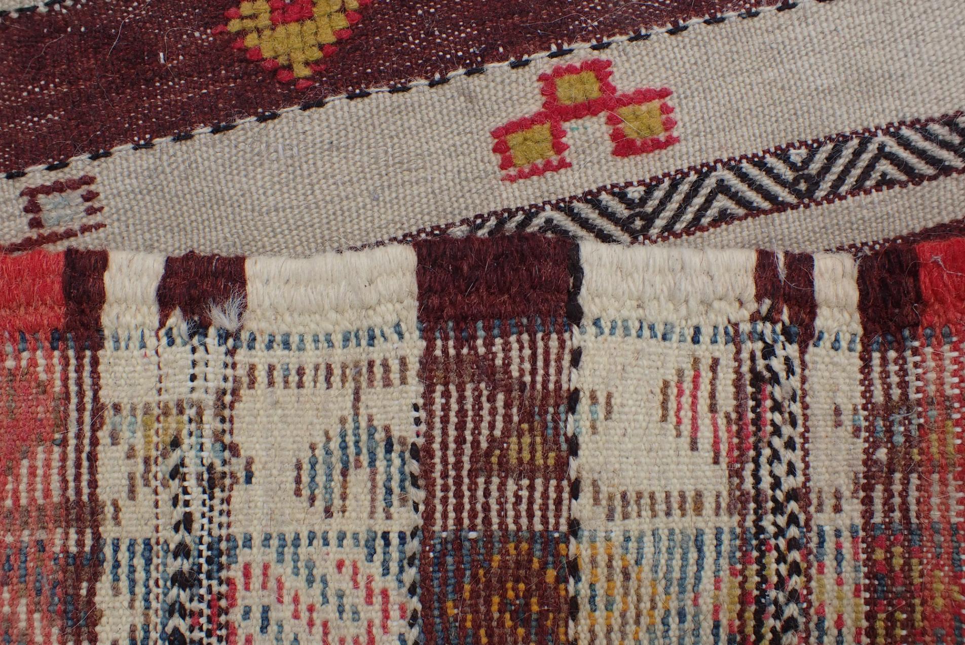 A CAUCASIAN KILIM WITH CUT PILE - Image 4 of 7