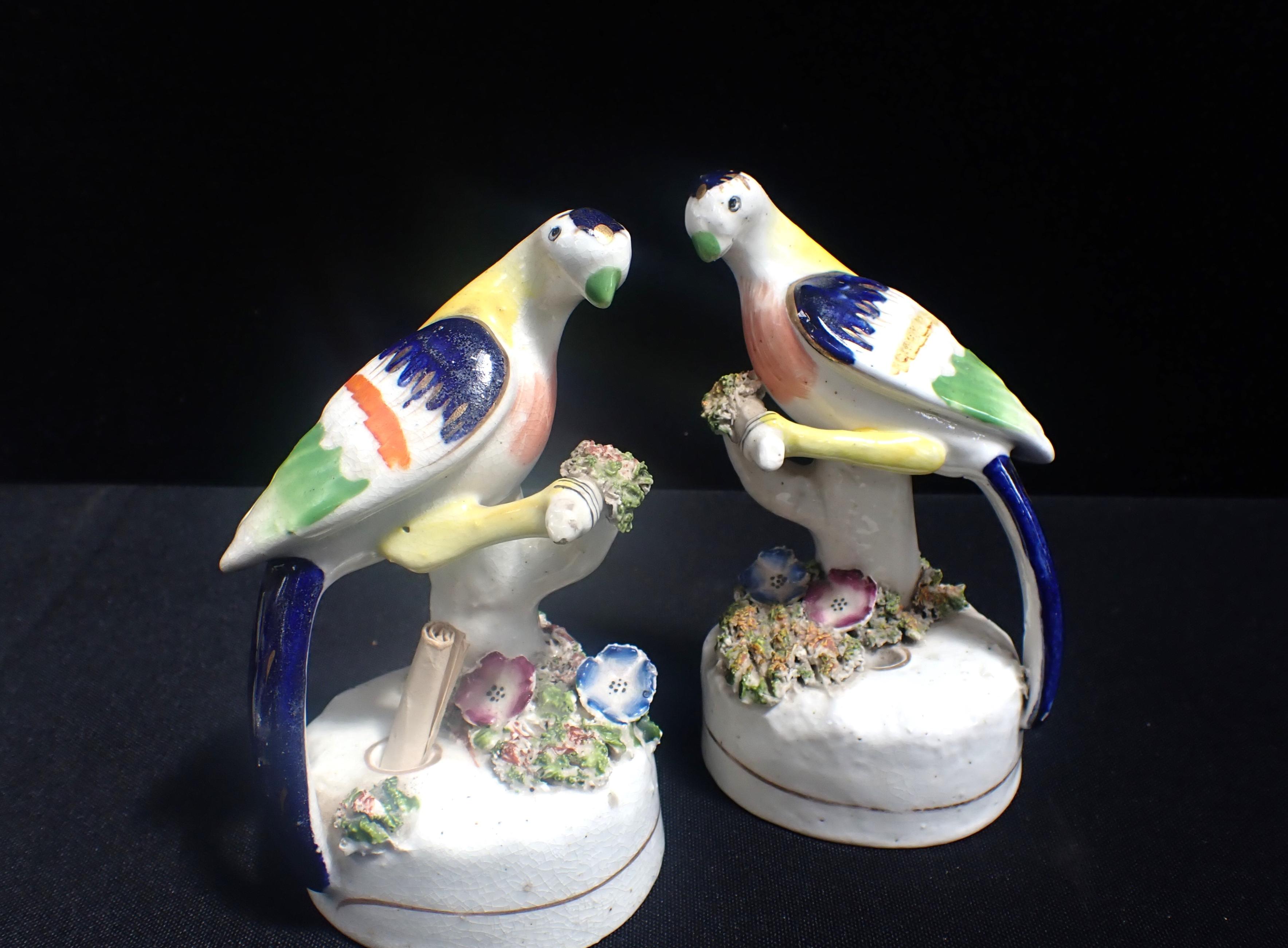 A PAIR OF WALTON SHEEP BOCAGE FIGURES - Image 3 of 4