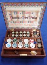 A GEORGE ROWNEY & COMPANY 'BOX OF COLOURS FOR ILLUMINATING & MISSAL PAINTING'