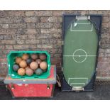 A VINTAGE TABLE TOP FOOTBALL GAME