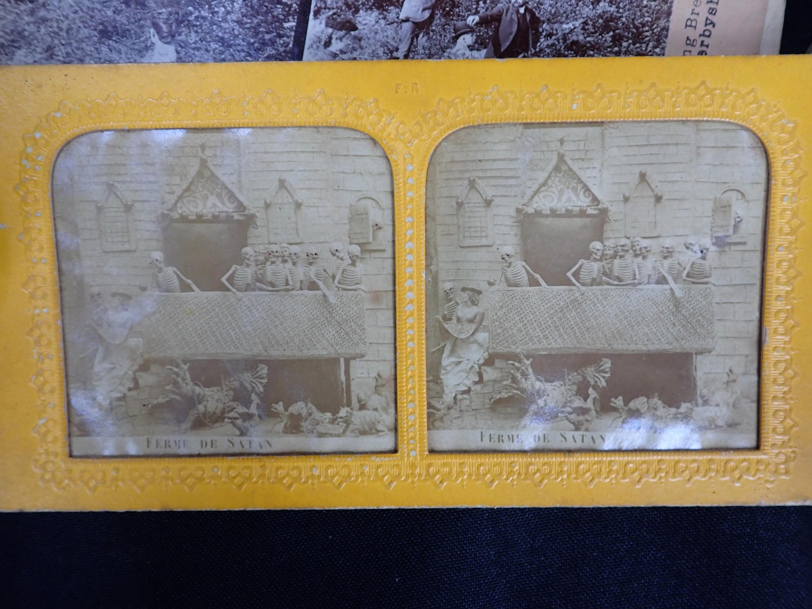 A QUANTITY OF STEREOSCOPE CARDS, INCLUDING ONE MACABRE - Image 2 of 2