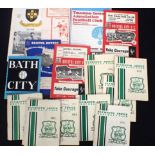 ELEVEN 1960s PLYMOUTH ARGYLE FOOTBALL PROGRAMMES