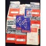 TWENTY-FIVE 1960s & 1970s SOUTHAMPTON FOOTBALL PROGRAMMES