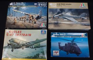 FOUR ITALERI BOXED MODEL KITS