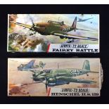 1968 AIRFIX KIT 'FAIREY BATTLE' No.259 BOXED AND UNBUILT.