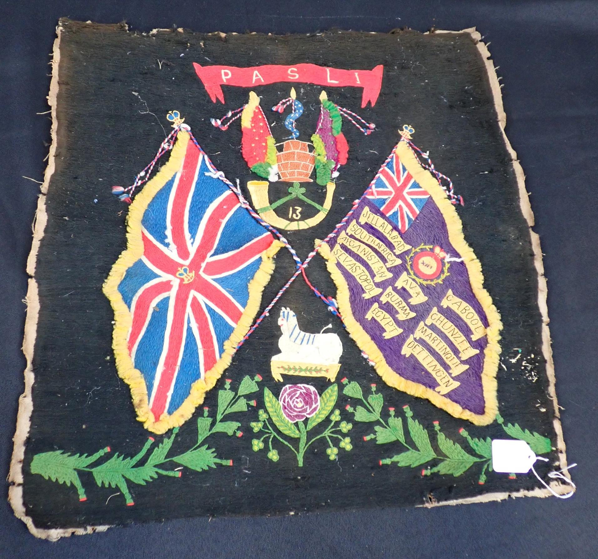 A REGIMENTAL BOER WAR WOOLWORK