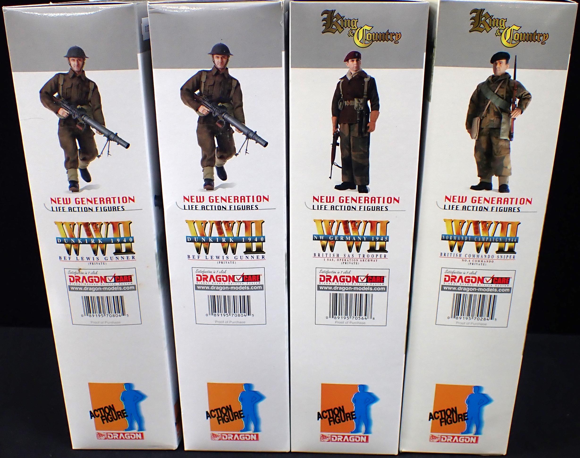 FOUR DRAGON MODELS WWII ACTION FIGURES - Image 5 of 5