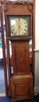 AN OAK LONGCASE CLOCK, HOCKEY & SON, STALBRIDGE