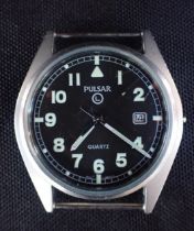 A MILITARY PULSAR QUARTZ WATCH