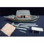 A FOLK ART SCRATCH BUILT MODEL OF AN EASTERN SAILING VESSEL