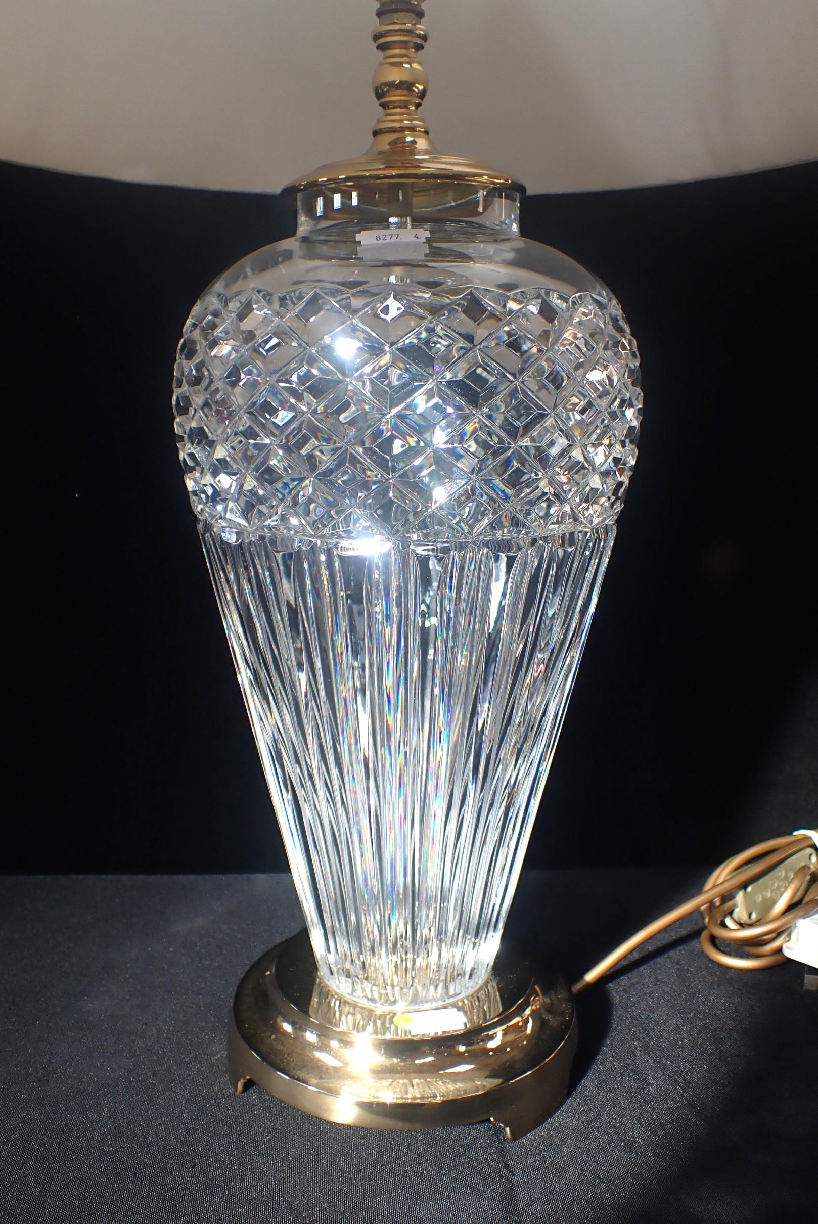 A WATERFORD CRYSTAL 'BELLINE' TABLE LAMP - Image 2 of 2
