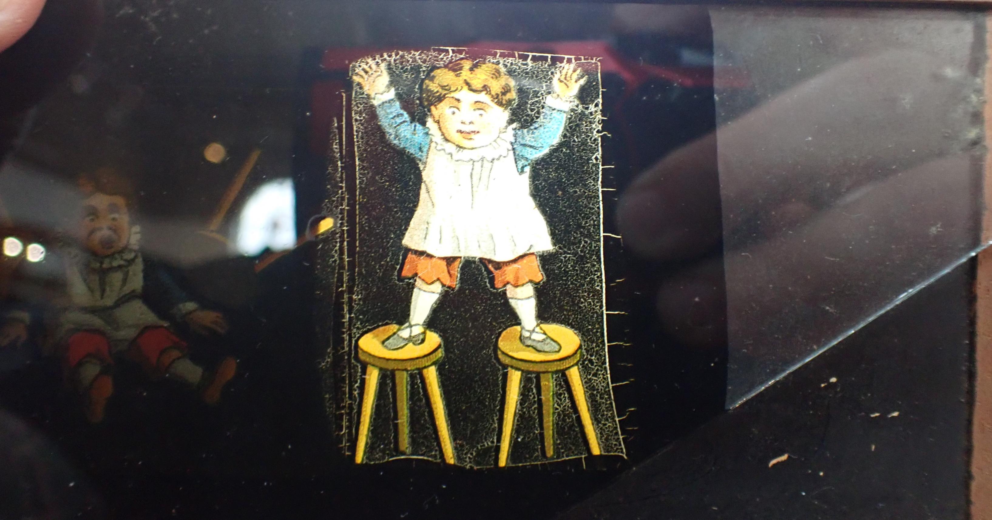 A COLLECTION OF VICTORIAN MAGIC LANTERN SLIDES, SOME MECHANICAL - Image 5 of 5