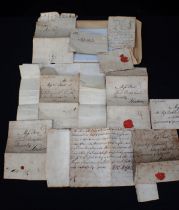 A GROUP OF 18th CENTURY COURTING LETTERS, TO A MISS FORDE