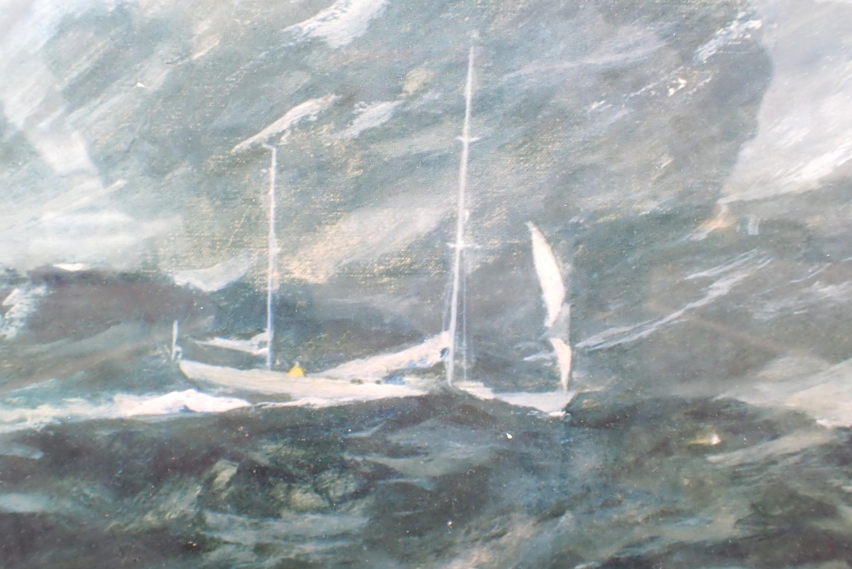 NORMAN WILKINSON (1878-1971), GYPSY MOTH IV ROUNDING CAPE HORN - Image 2 of 6