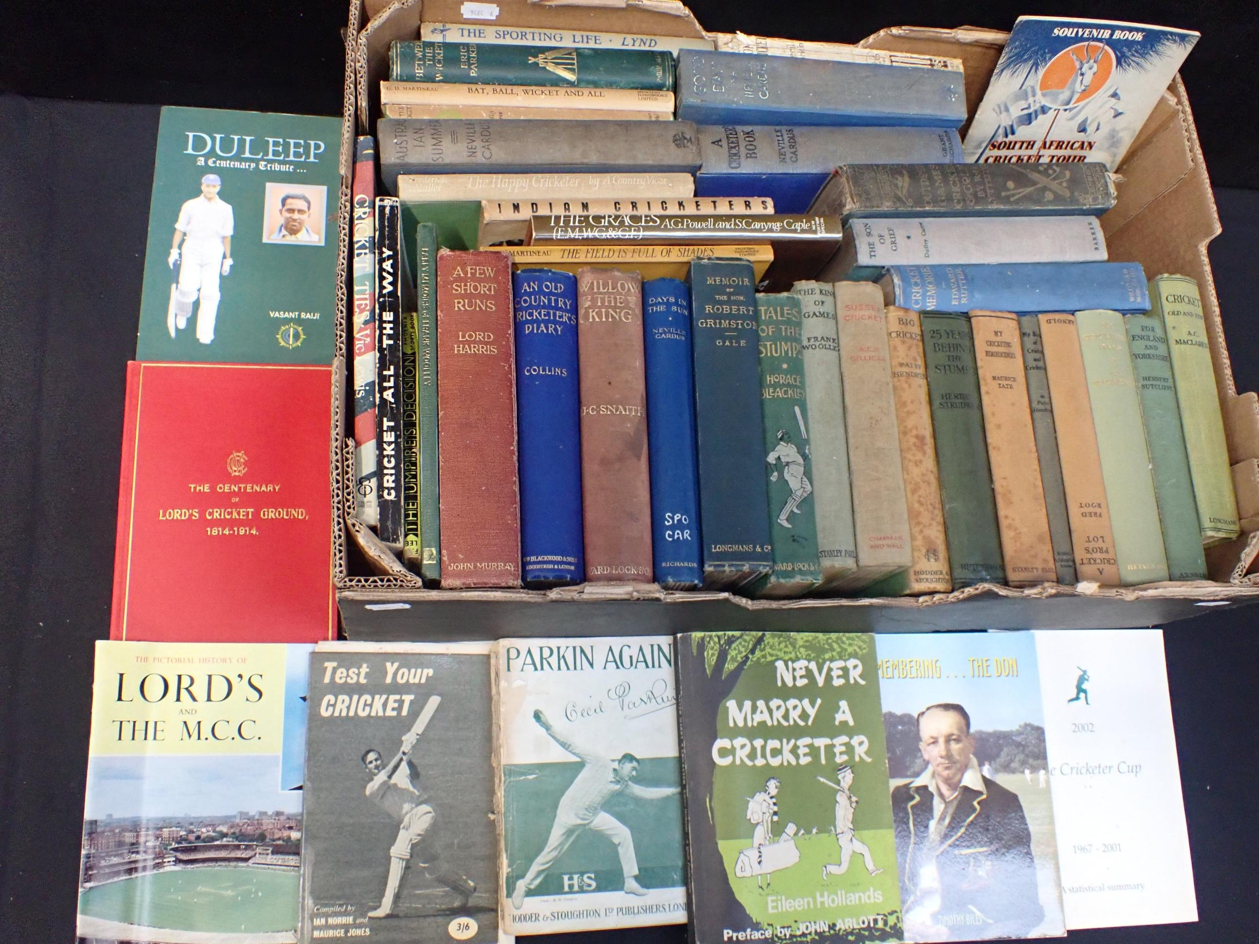 A COLLECTION OF BOOKS OF CRICKETING INTEREST