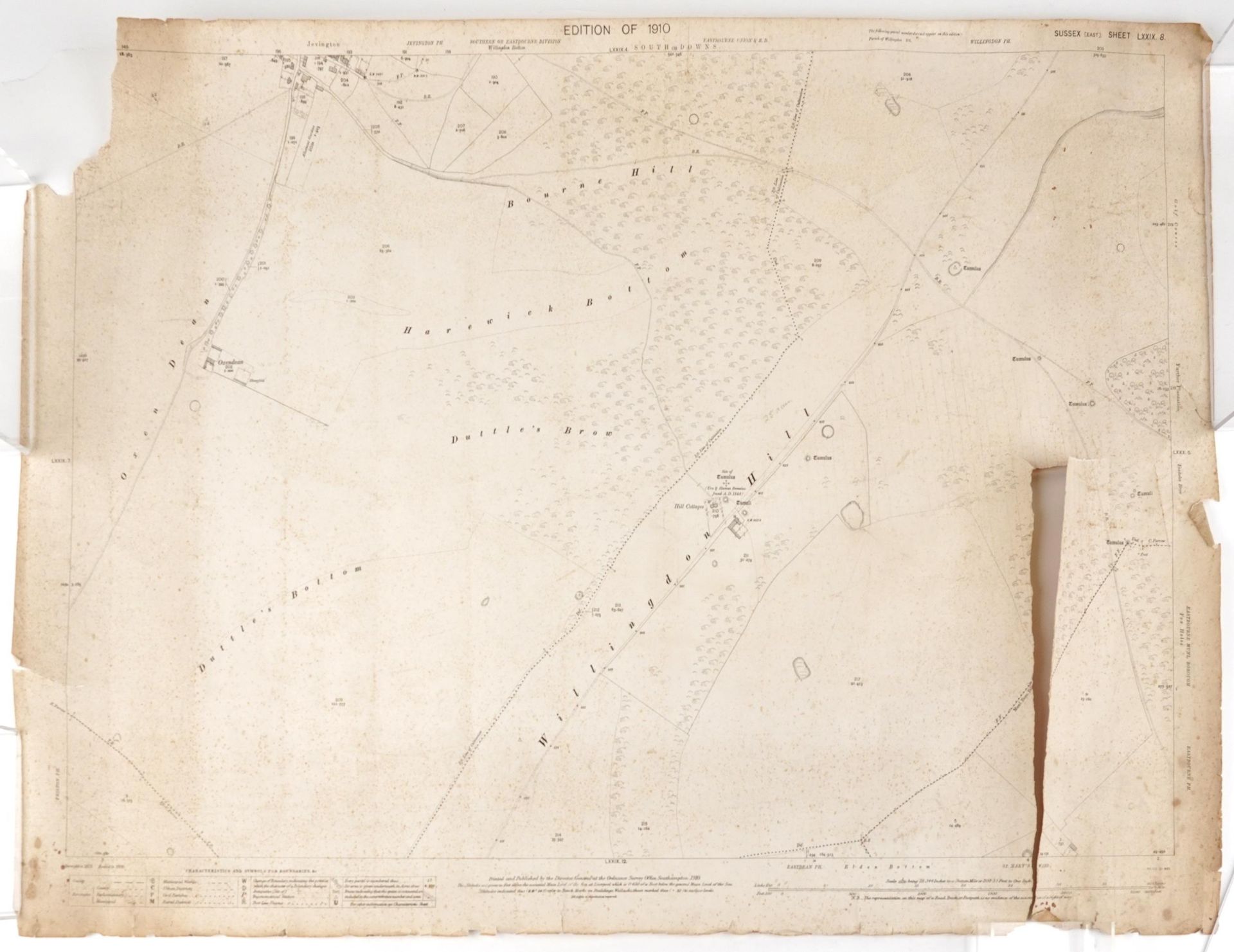 Collection of eleven maps and plans of Eastbourne and surrounding areas for 1930s and later, the - Image 4 of 34